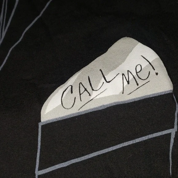 Mens Black Small Tuxedo Kiss T-Shirt Short Sleeved Tux Print Tee Shirt new - Picture 9 of 9